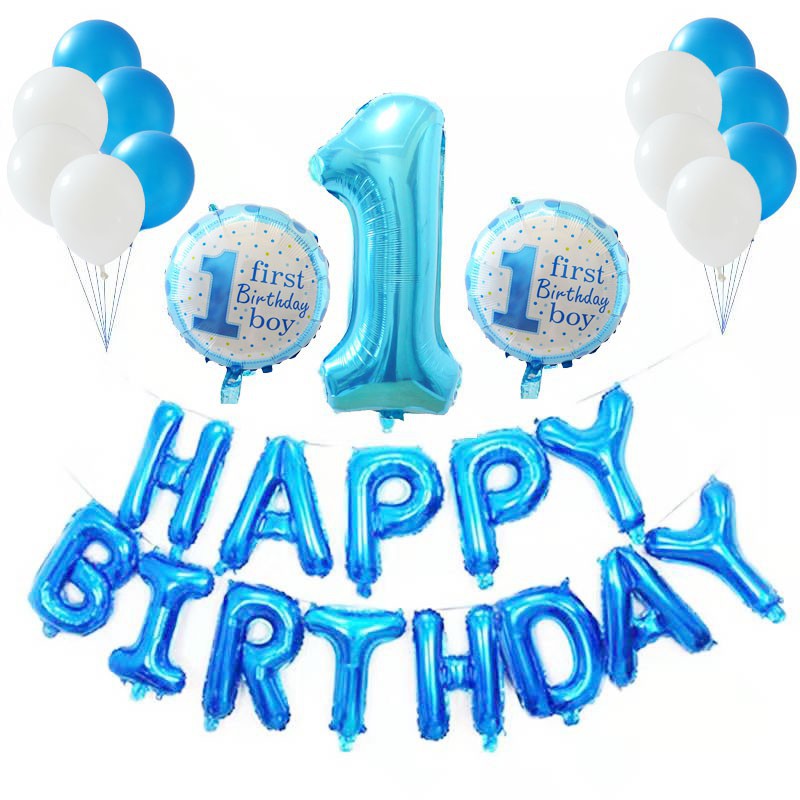 Happy first best sale birthday balloons