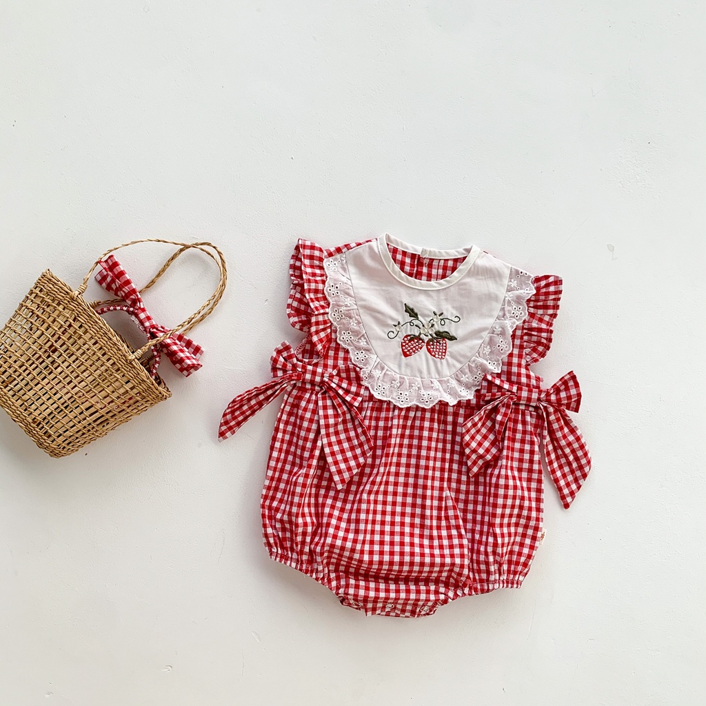 Christmas Newborn Baby Girls Romper Dress & Headband Set main image 1