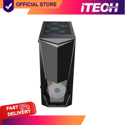 1STPLAYER DK-3 MID-TOWER GAMING CASE TEMPERED GLASS ATX (BLACK ...