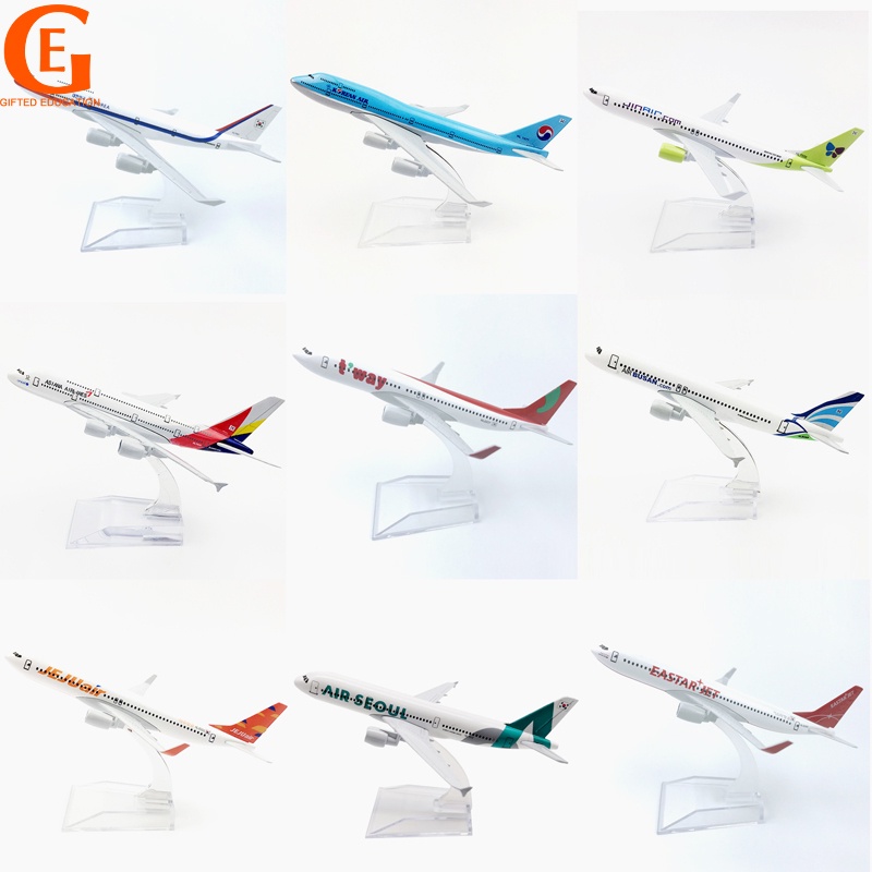 Korean Air Airbus 380 Plane Model Asiana Airlines Busan A320 Airplane