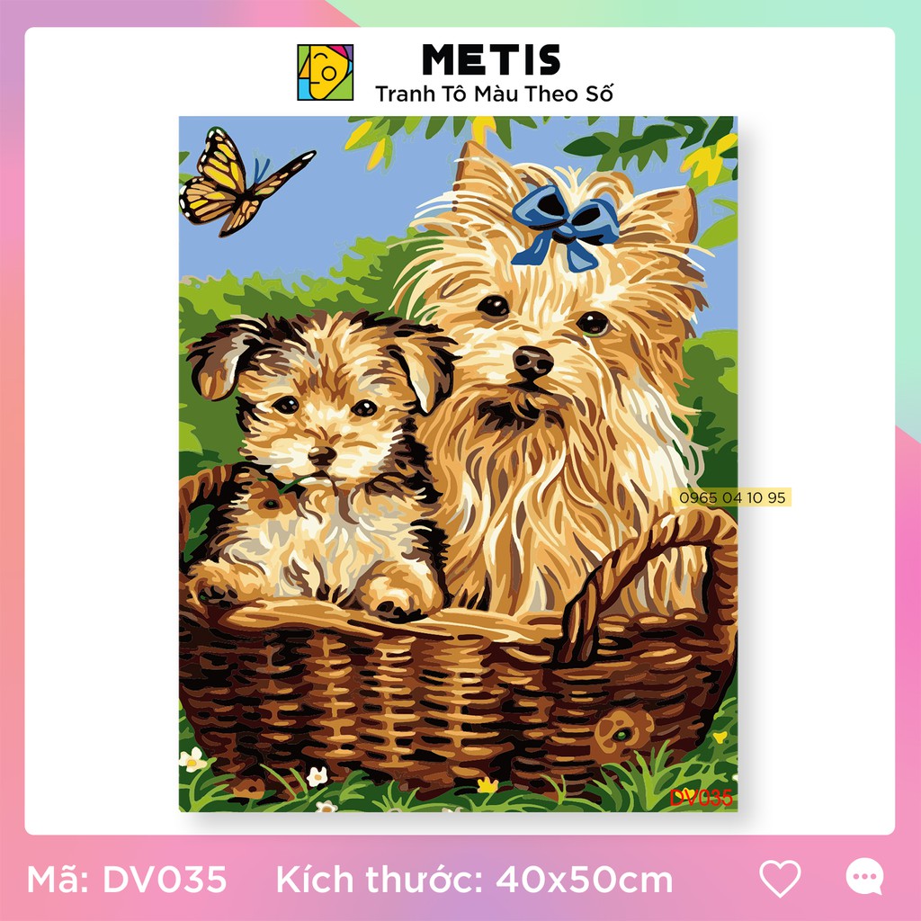 Metis digital coloring picture Pet Dog Animal Painting DV035 - Genuine ...