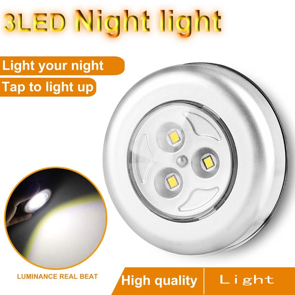 COD Ready Stock Mini 3Led Stick Touch Lamp Cabinet Night | Shopee ...