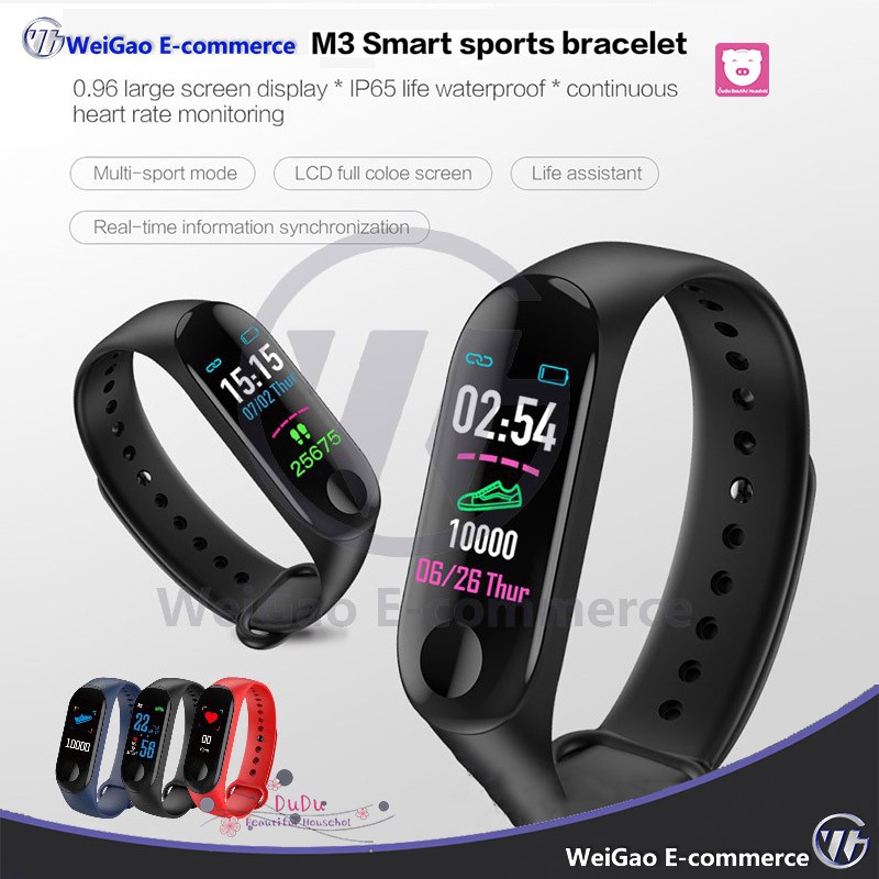 M3 smart best sale band waterproof