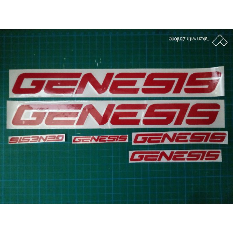 Genesis sales bike decals