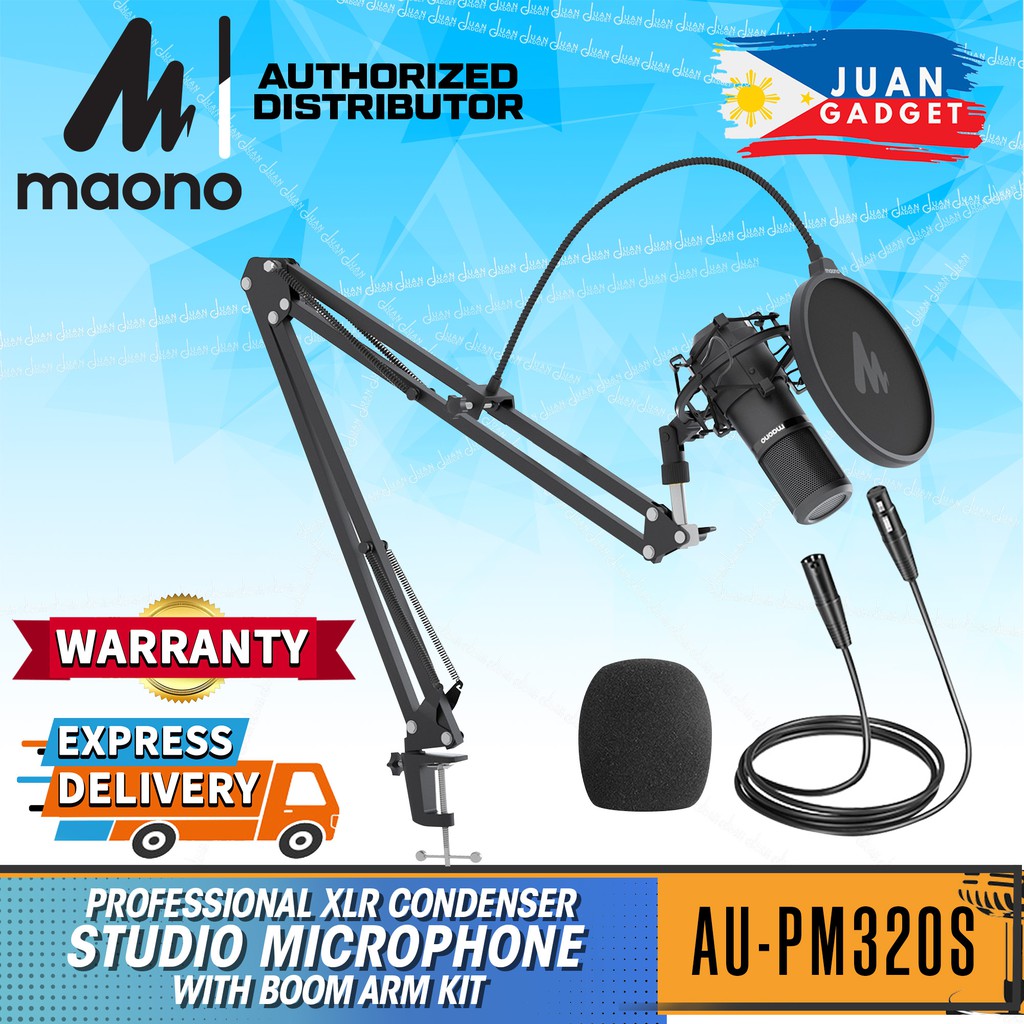 Maono AU-PM320S Cardioid High Sensitivity Low Noise XLR Condenser ...