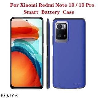 Power Case For Xiaomi Redmi Note 10 Pro External Battery Charger Case  Portable Power bank Charging Cover Redmi Note 10 10S 5G