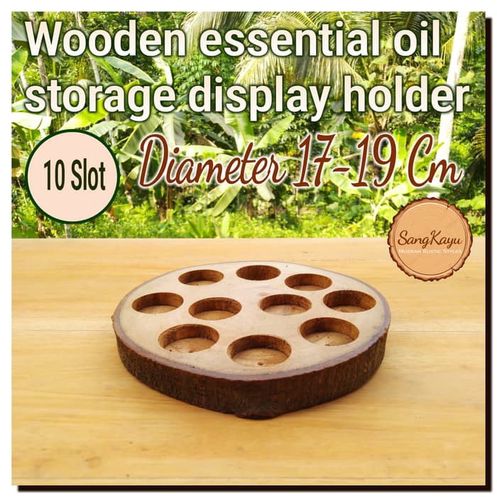 KAYU Sangkayu Essentials Oil Display Rack 17-19 Aromatherapy Oil Rack ...