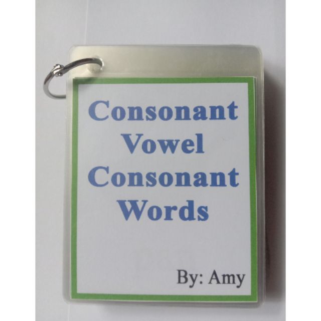 CVC WORDS FLASHCARD LAMINATED 50 PCS | Shopee Philippines