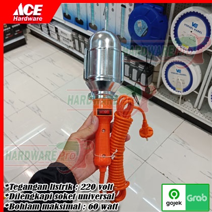 Krisbow Universal Socket Work Light 60w 220v - Orange | Shopee Philippines