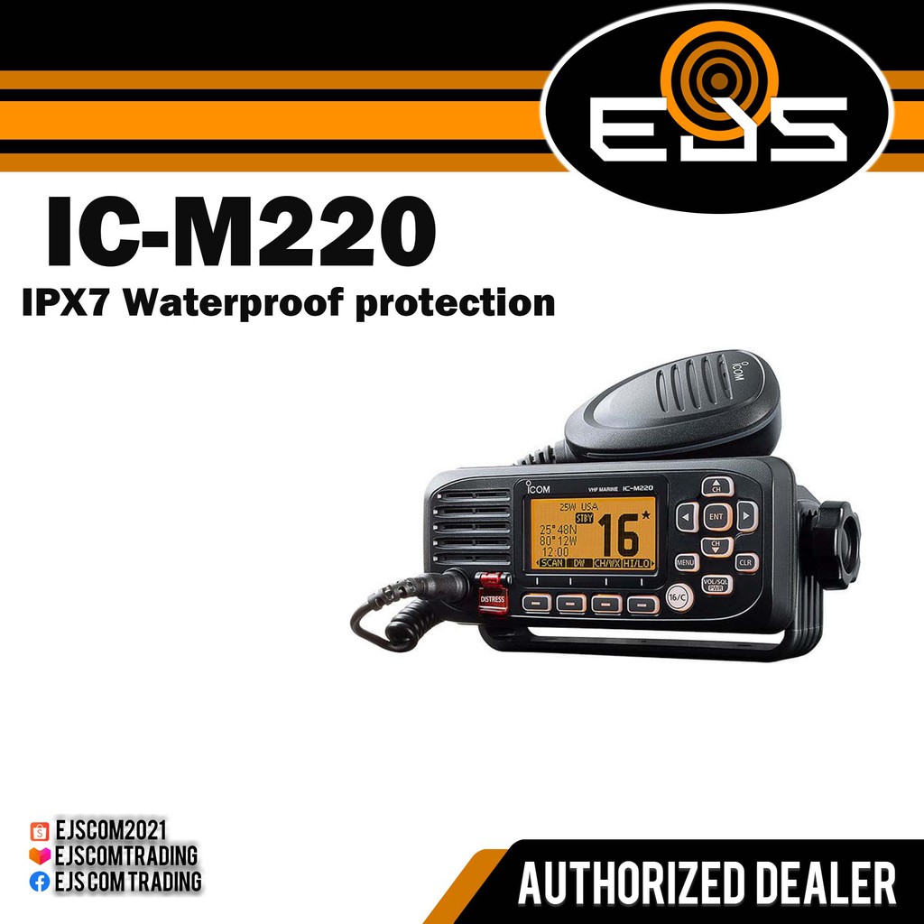 ICOM IC-M220 MARINE BASE RADIO | Shopee Philippines