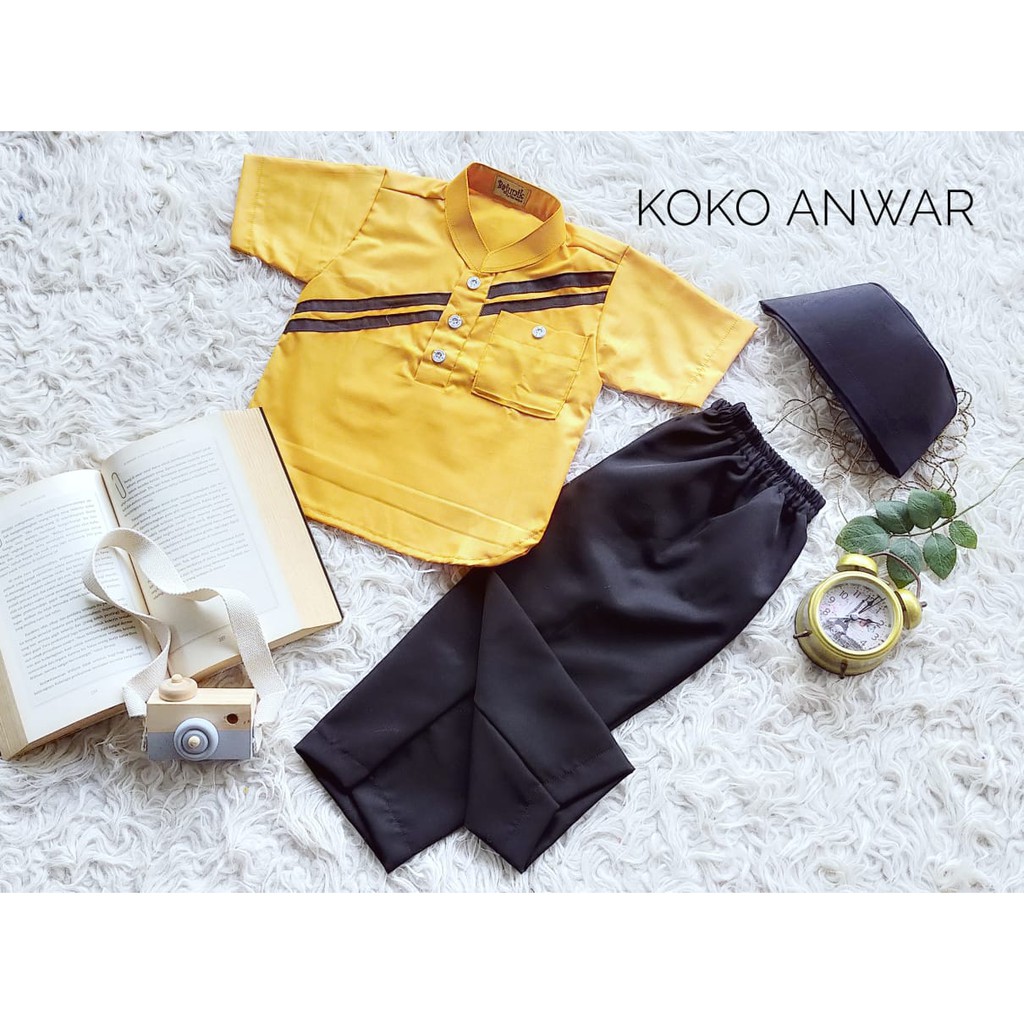 BAJUNIK GOLD COLOR ANWAR CHILDREN'Skoko AGES 0-3 YEARS CHILDREN'Skoko ...