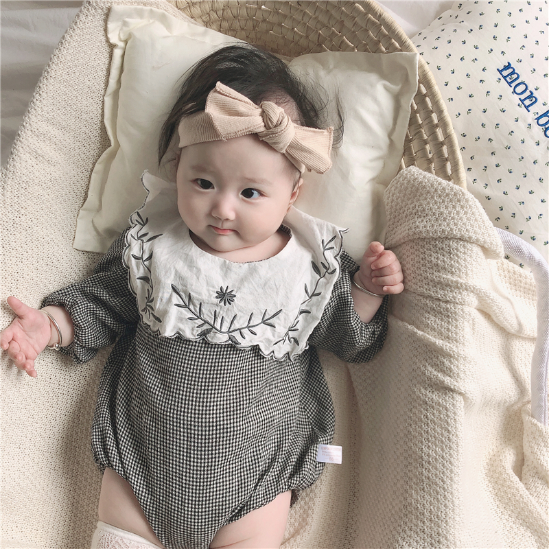 Baby Checkered Outfit Doisbetthsay Baby Sweater Romper Girl Boy