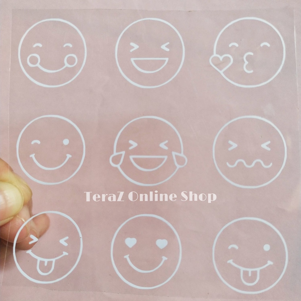 Sticker / emoticon cutting sticker (1 pcs contains 9 emoticons ...