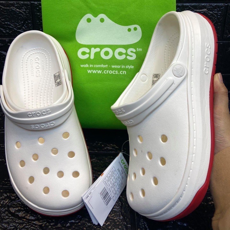 Original CROCS CROCBAND FULL Force Iconic Slippers for Men / Women sandals  | Shopee Philippines