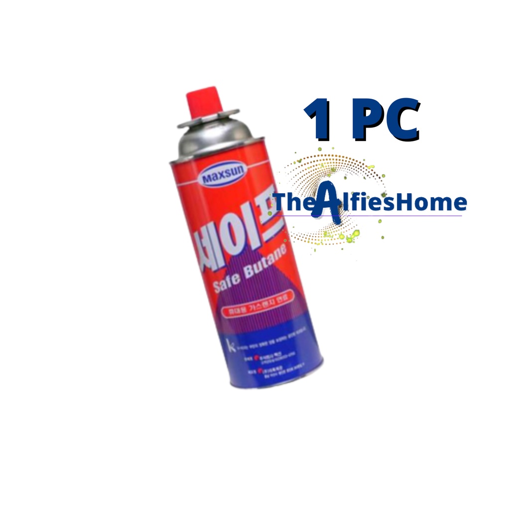 AlfisHome Korean Maxsun Butane Gas Safe Butane 220g for Portable Gas