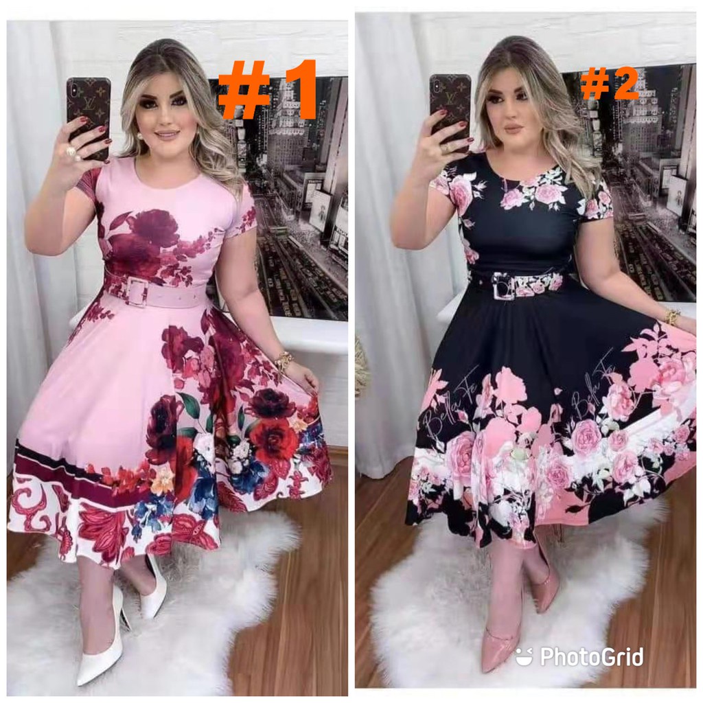 ∈Elegant Plus Size Dress Very Good Quality Soft Touch Right Thickness