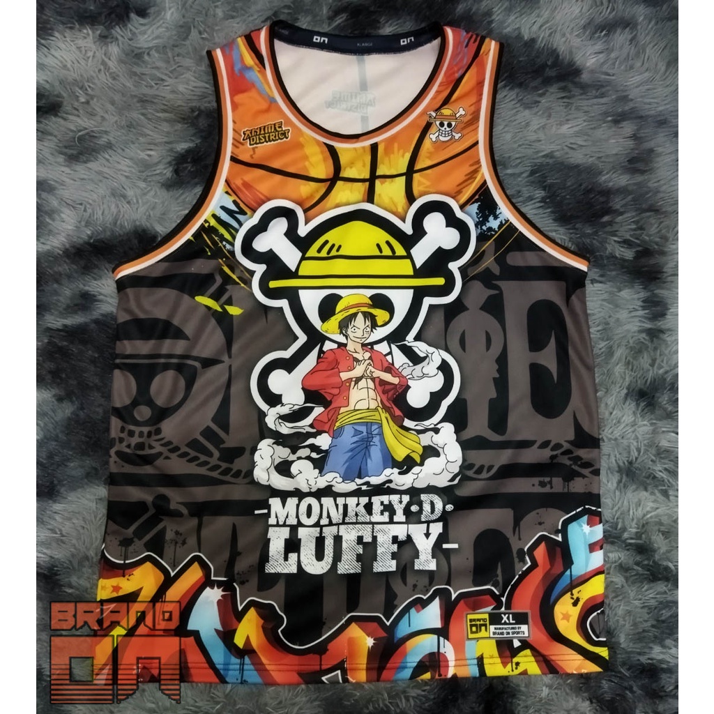 One Piece Luffy Full Sublimation Basketball Jersey Shopee Philippines 