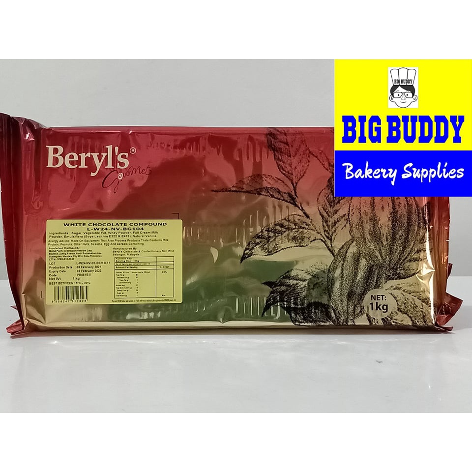 Beryls Chocolate Compound 1kg | Shopee Philippines