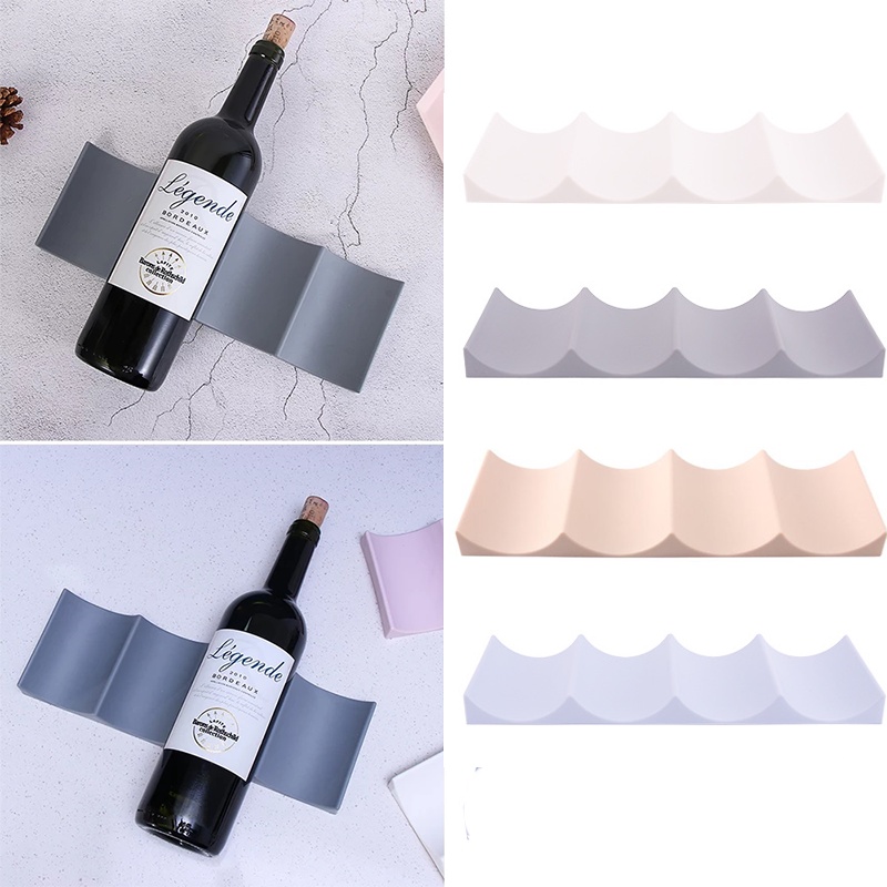 Countertop Storage Wine Bottle Rack Stackable Bottle Holder Display