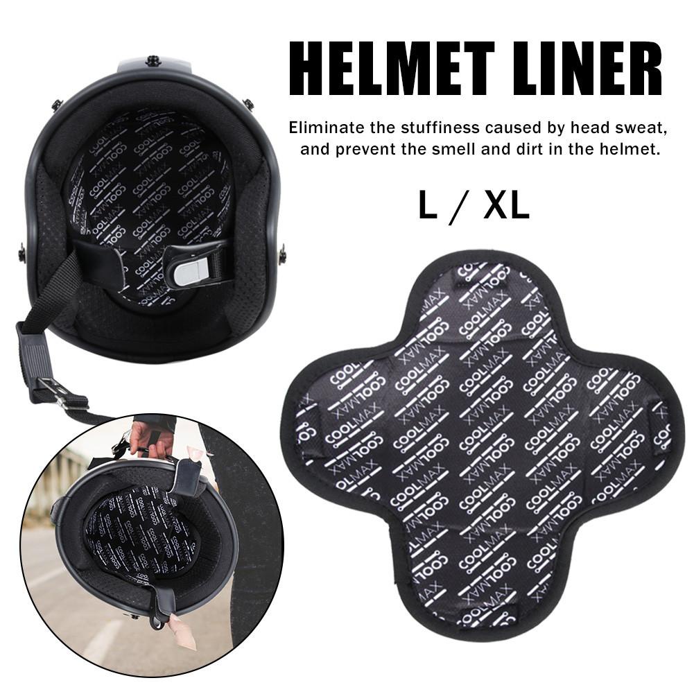 thumbnail interactive-video image 1 of CHCYCLE Motorcycle Helmet Liner - Quick-Dry Moisture Wicking Under Helmet Cap, Black Medium 1 of 13