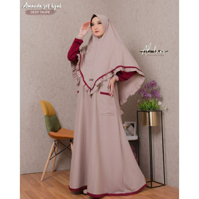 Syar 'i Amanda Hijab Robe Set By Gasa | Shopee Philippines