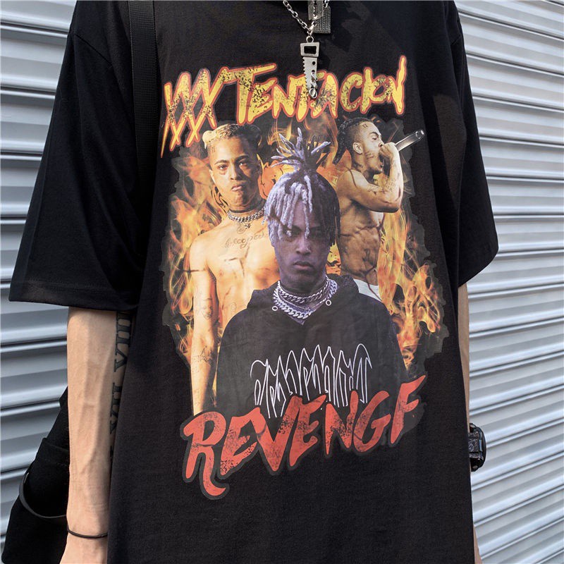 Oversized Shirt Unisex Hip Hop Rapper Xxxtentacion Korean Street