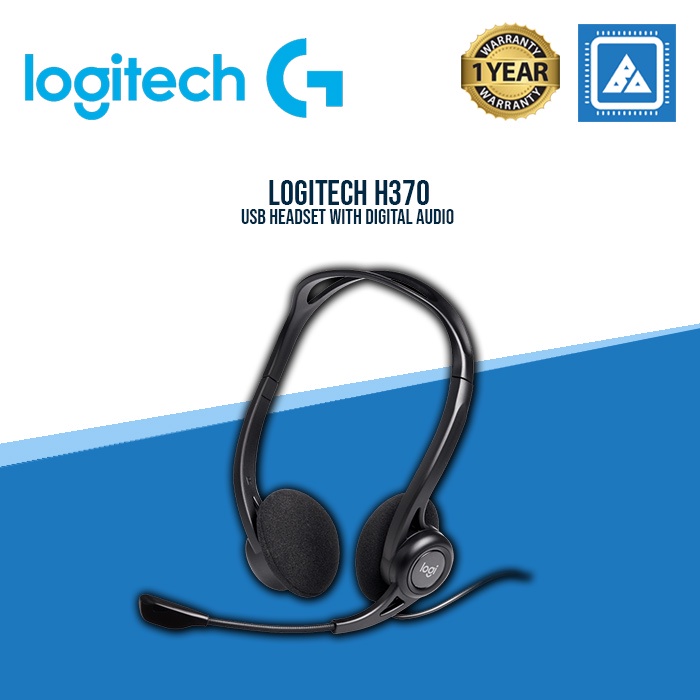 Logitech H370 USB Computer Headset Digital Sound Noise Canceling