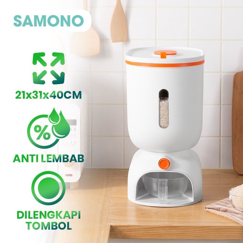 Original Samono SRB001 Rice Box Rice Dispenser with capacity 10 Kg ...
