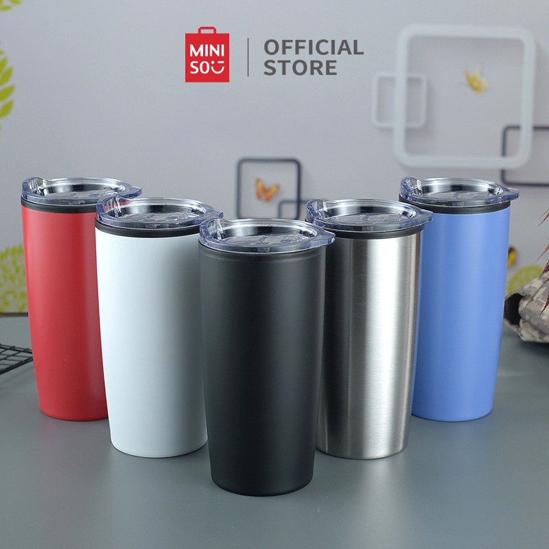 Miniso Tumbler Bottle BPA Free Stainless Drinking Water Bottle 500 ML