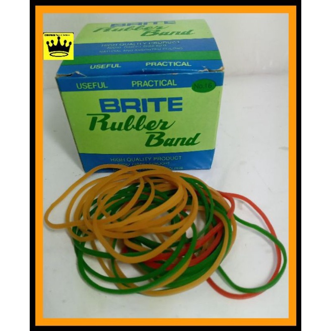 1box Brite Rubber Band No.16 ( 50gms & 200gms) Shopee Philippines