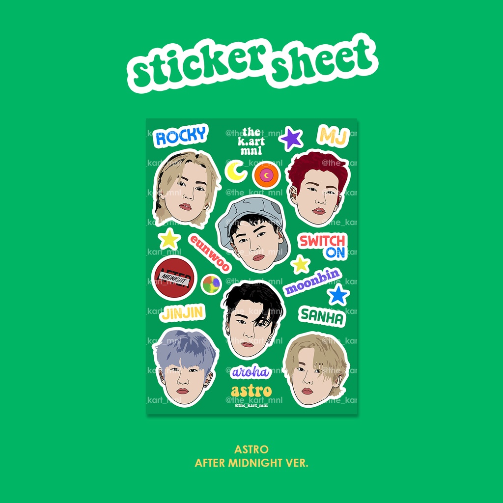 ASTRO AFTER MIDNIGHT Ver. - STICKER SHEET | Shopee Philippines