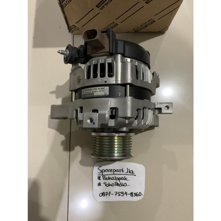 Alternator Ampere Innova Reborn Diesel Hilux Revo 2GD 0L280 Dynamo ...