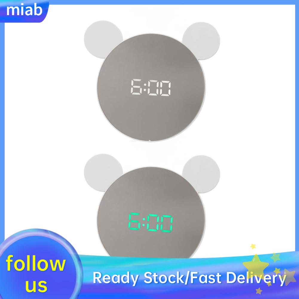 Maib Digital Clock Mirror Temperature Display Backlight Time Date LED