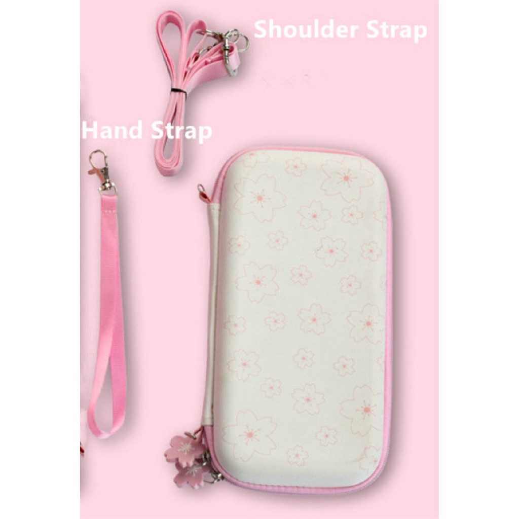 Nintendo Switch Case Pink Cherry Blossom Animal Crossing Marshal Storage Bag  Protective Cover NS Ac