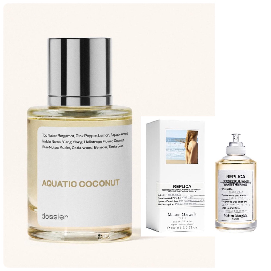 Maison Margiela's Replica Beach Walk Perfume Impression: Aquatic Coconut -  Dossier Perfumes