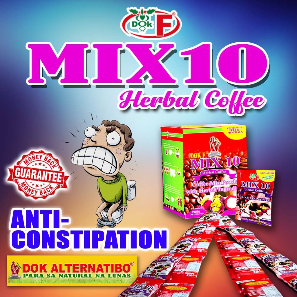 Dok F Mix 10 Herbal Coffee ANTICONSTIPATION (ILAGAN) Shopee Philippines