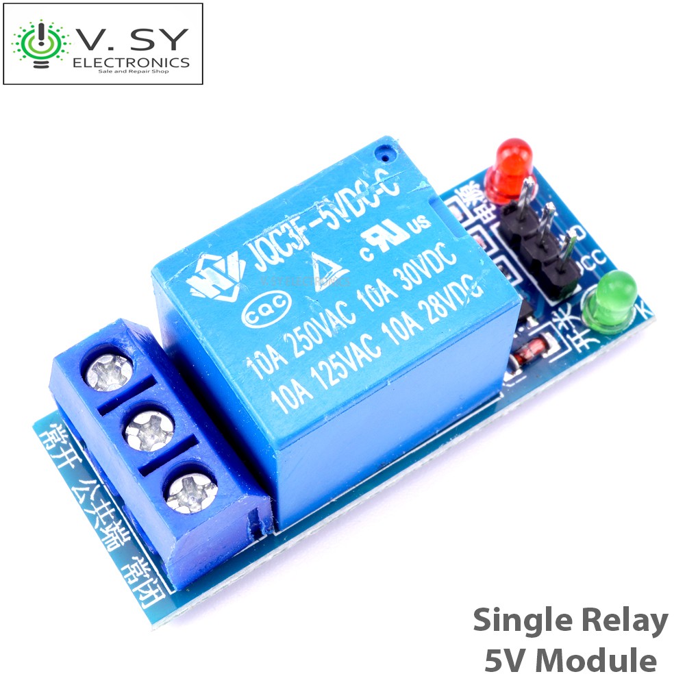 Single Channel Relay 1 Channel Relay 1-Way Relay Module 1CH 5V 10A Low ...