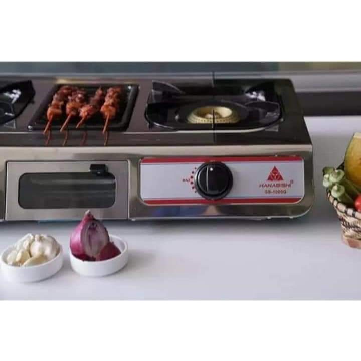 Hanabishi Double Barner Gas stove With grill | Shopee Philippines