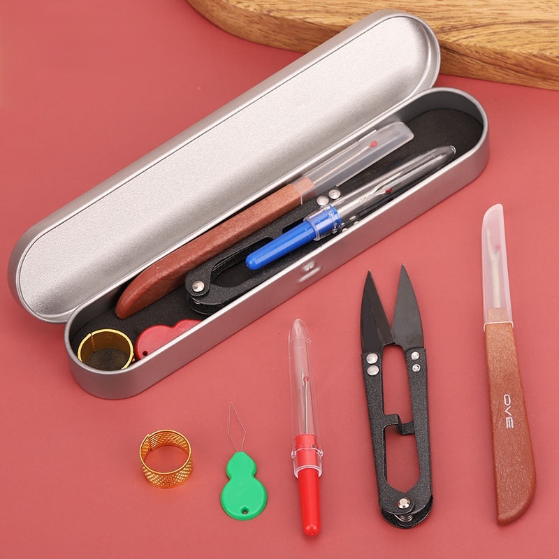 6Pcs Sewing Seam Ripper Embroidery Thread Remover Yarn Cutter Scissors and Tweezers for Crafting