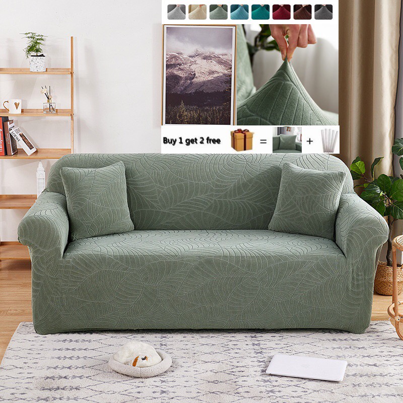 NEW Thick Embossed velvet Sofa Covers Elastic Stretch Slipcovers Sofa