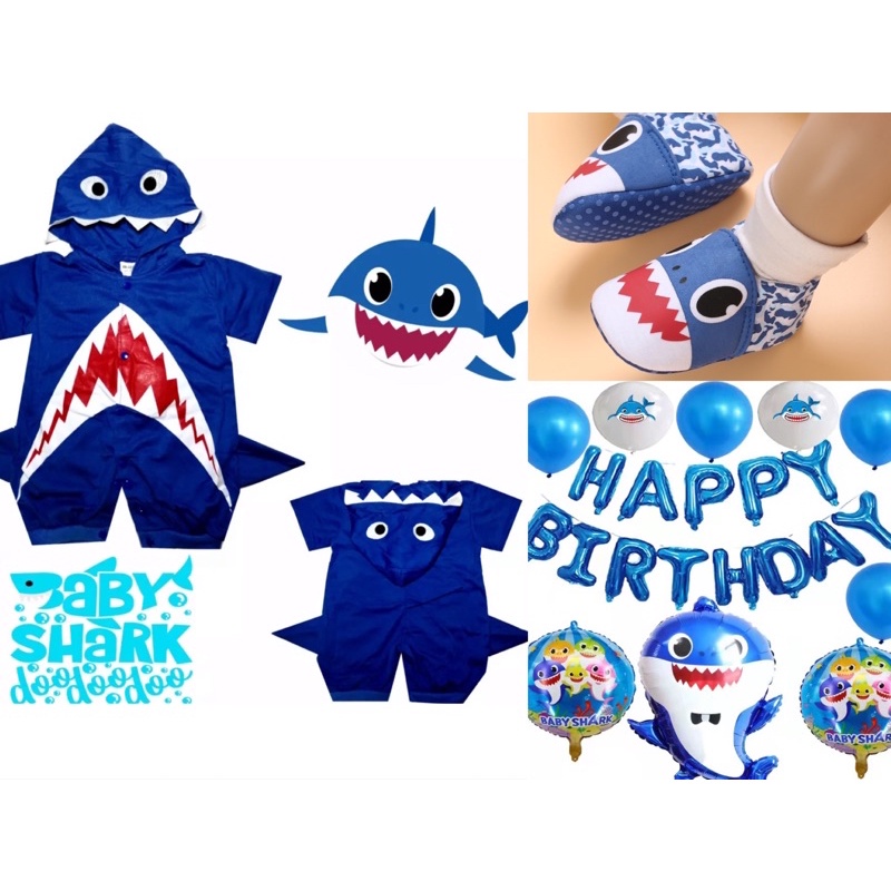 baby shark costume for baby 2month3ys(Environmental friendly) Shopee