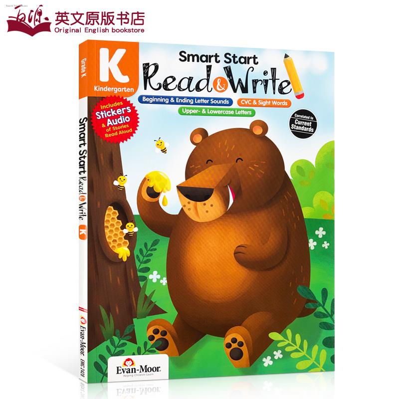 Kindergarten English Reading and Writing Workbook Original English Evan