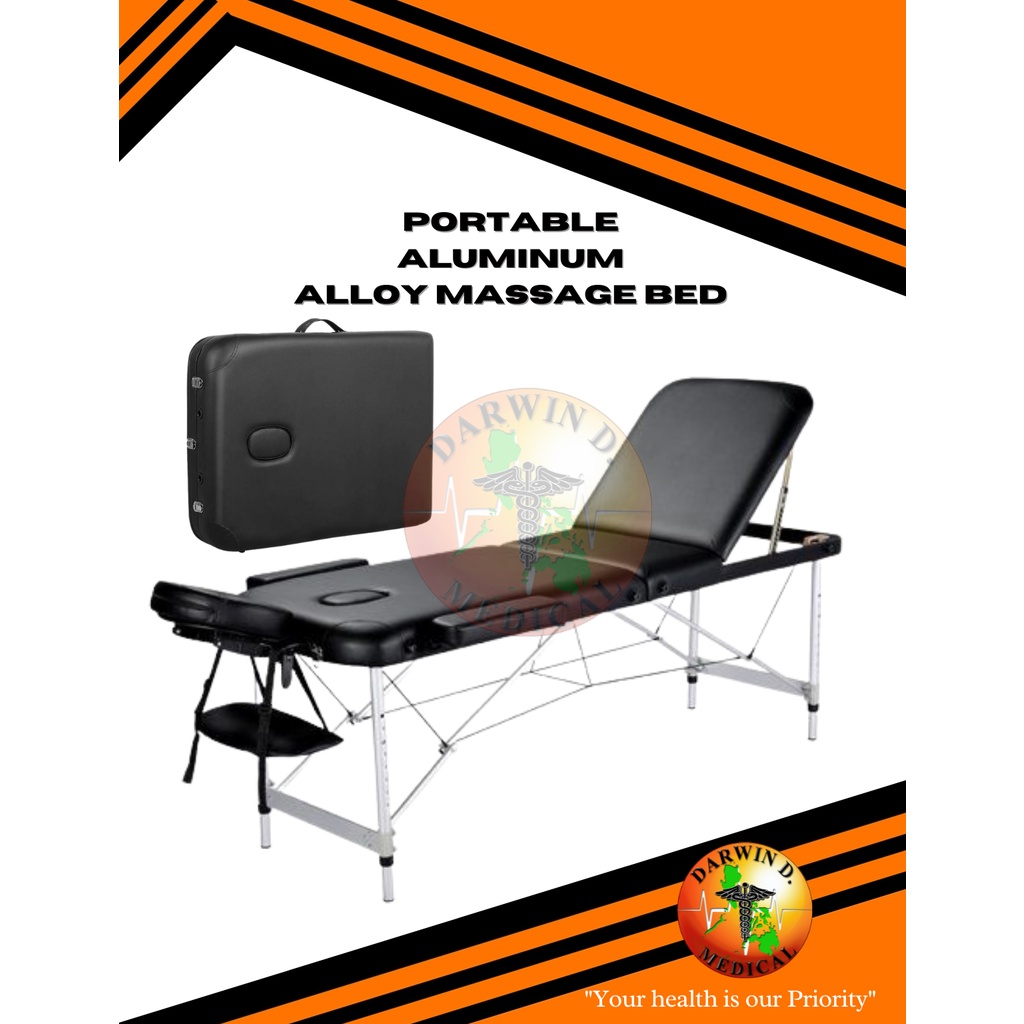 FOLDING MASSAGE BED PORTABLE BLACK Shopee Philippines