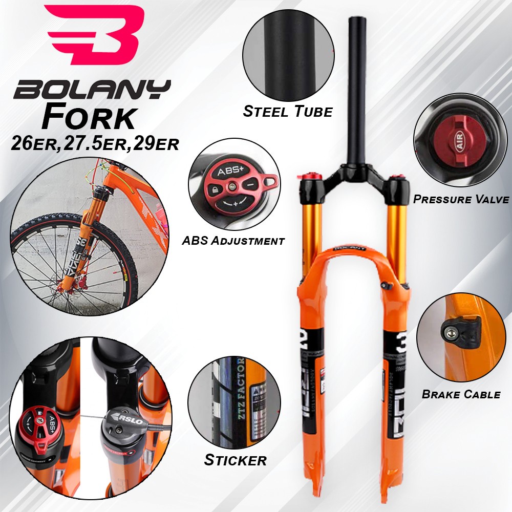 Bolany Discovery Alloy MTB Fork 27.5 Air Suspension 26 29 Inch 32 HL RL100mm Bike Fork Airshock