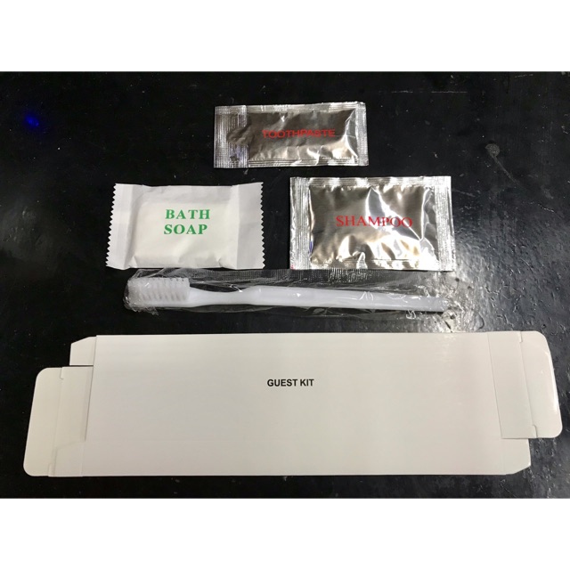 Hotel Toiletries Guest Kit Box Set COMBO 3 (10 sets per order) | Shopee ...
