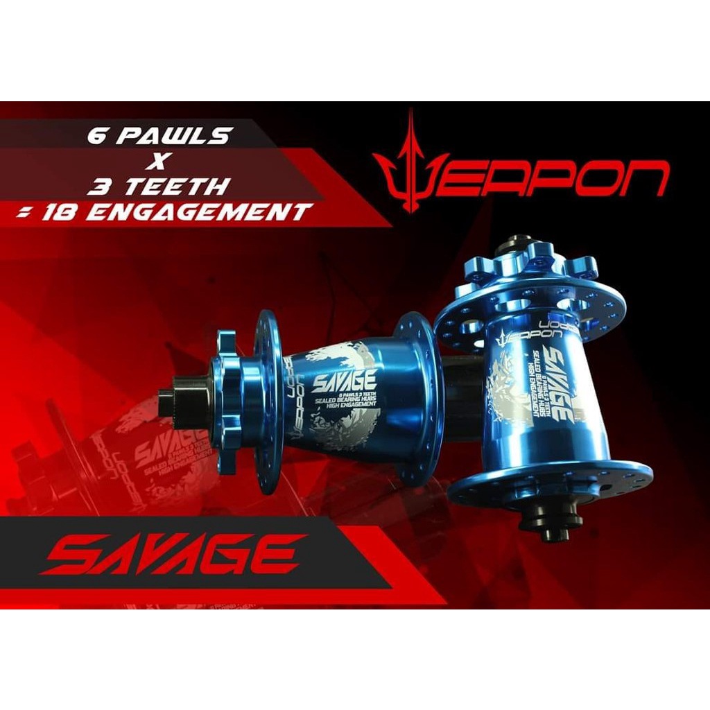 Weapon Savage Hubs Alloy 6 Pawls Shopee Philippines