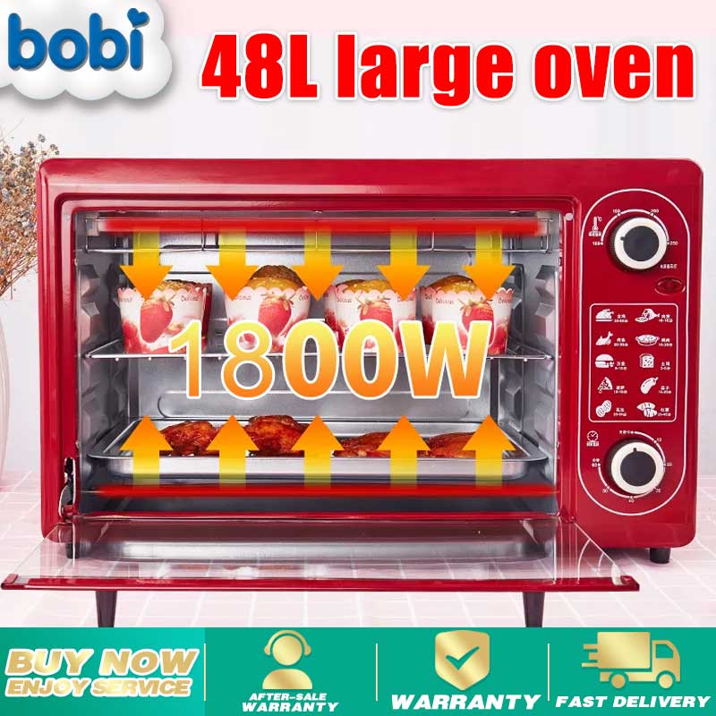 BOBI 48L Electric Oven Large Capacity Multifunctional Home Baking Oven