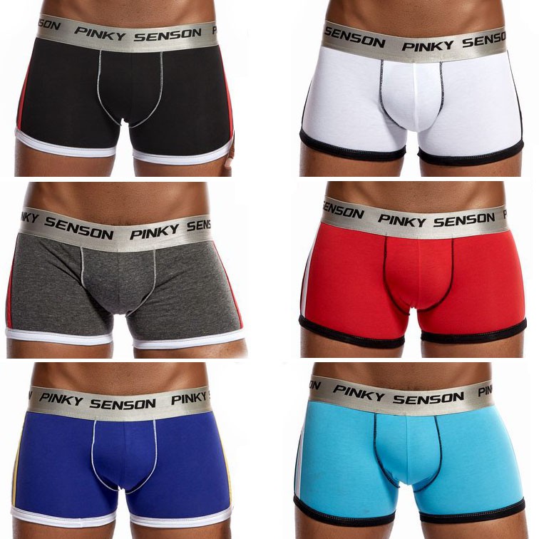 Pinky Senson Boxer Briefs PUSH UP Man Cotton Boxers Underwear | Shopee ...