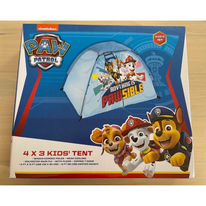 Nickelodeon Paw Patrol Kids Pop Up Tent Children's Playtent Playhouse