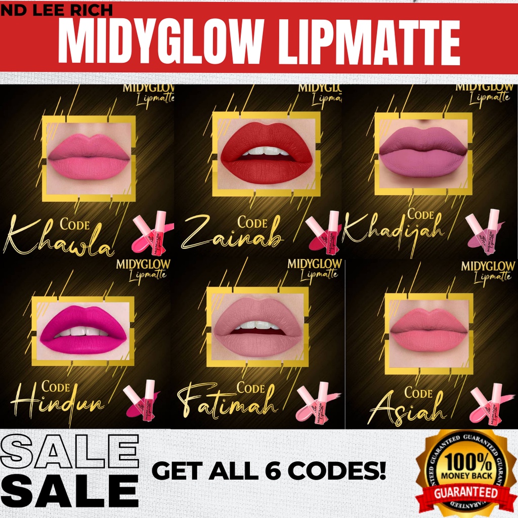 Hq LIPMATTE MIDYGLOW LIPMATE LONG LASTING MERAWAT Lipmat Red Lightening ...